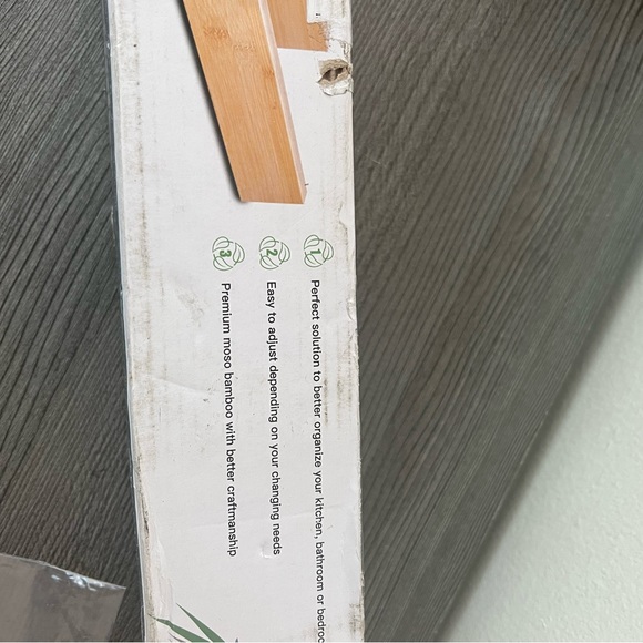 Bamboo 4Pcs Drawer Dividers Bamboo Separators Organization Expandable Organizers - Picture 3 of 6